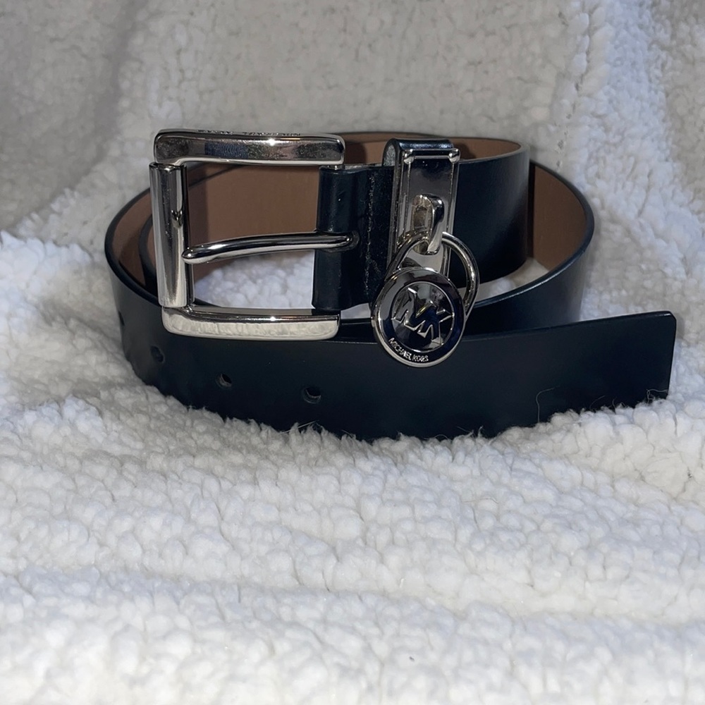 MICHAEL KORS BLACK WOMENS BELT